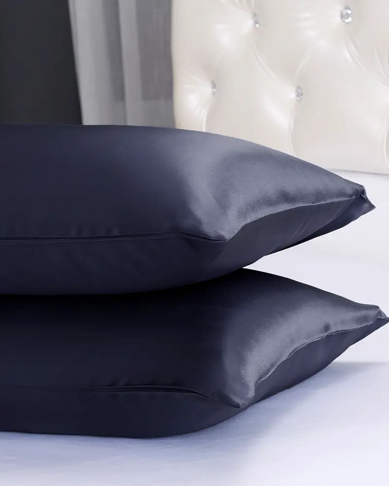 Federa Seta Federa In Seta Federe Seta Bassetti Italia Blu-Marino