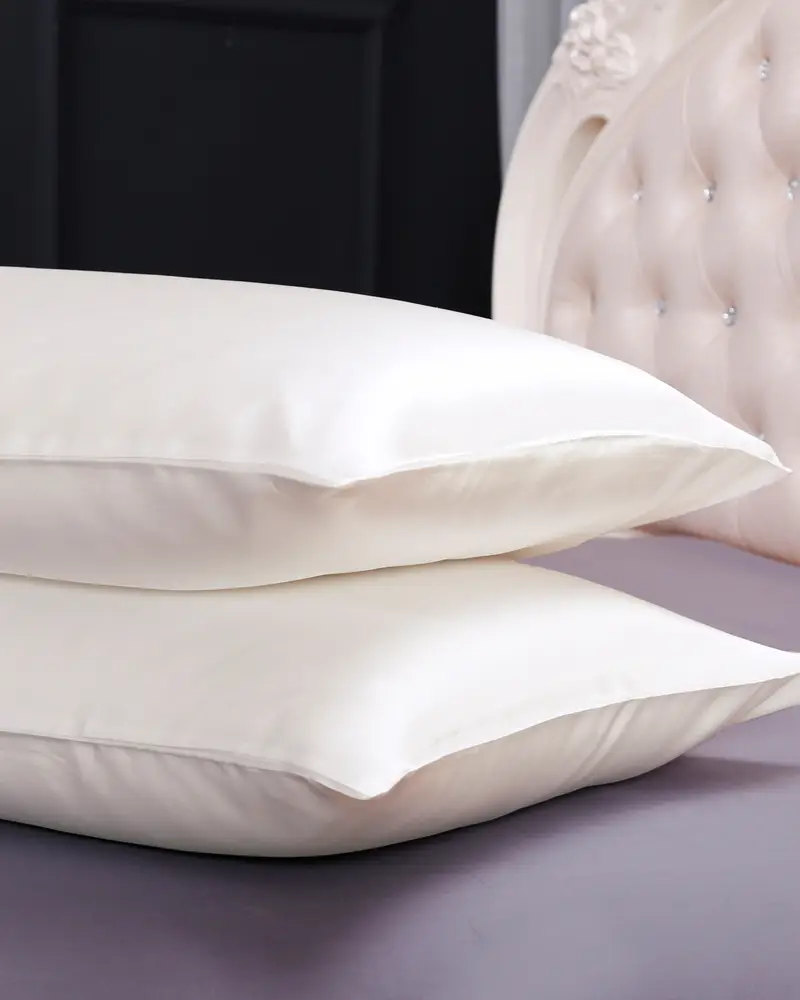 Federe Di Seta Pura Bianco Stile Terse, Chiusura A Busta 100% Seta Naturale Il Prodotto Più Richiesto Dai Nostri Utenti x 80cm