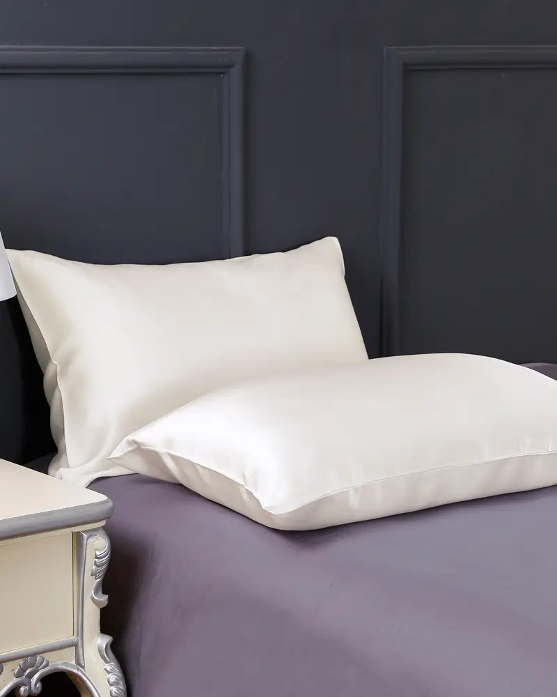 Federe Di Seta Pura Concisa Avorio X 75Cm Bianco Naturale