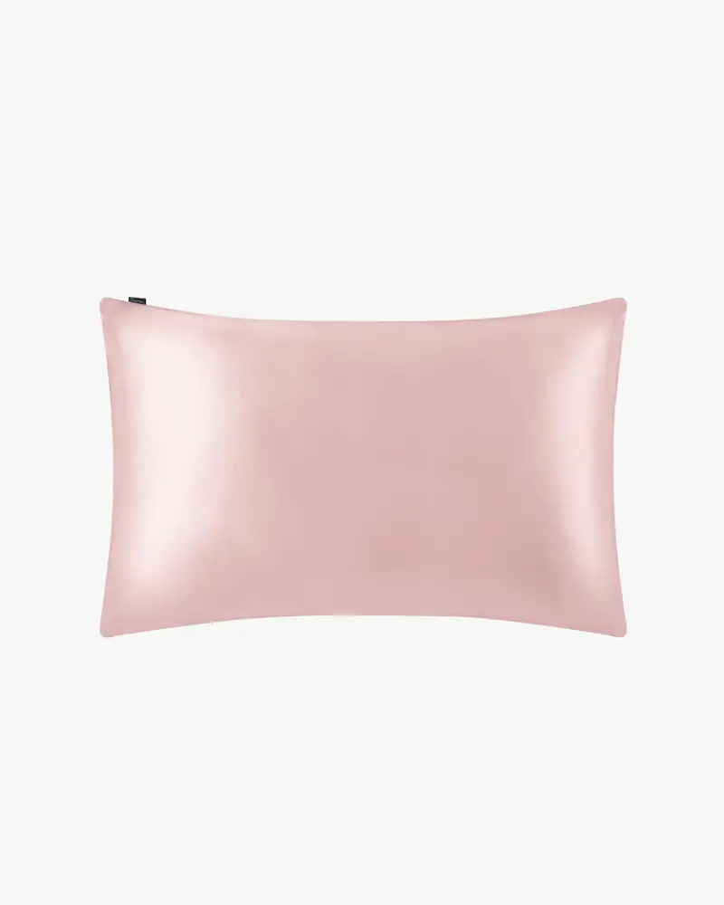 Federe In Seta Federa In 100% Seta Con Parte Inferiore Di Pura Cotone Rosa Rosato Queen(20" X 30")