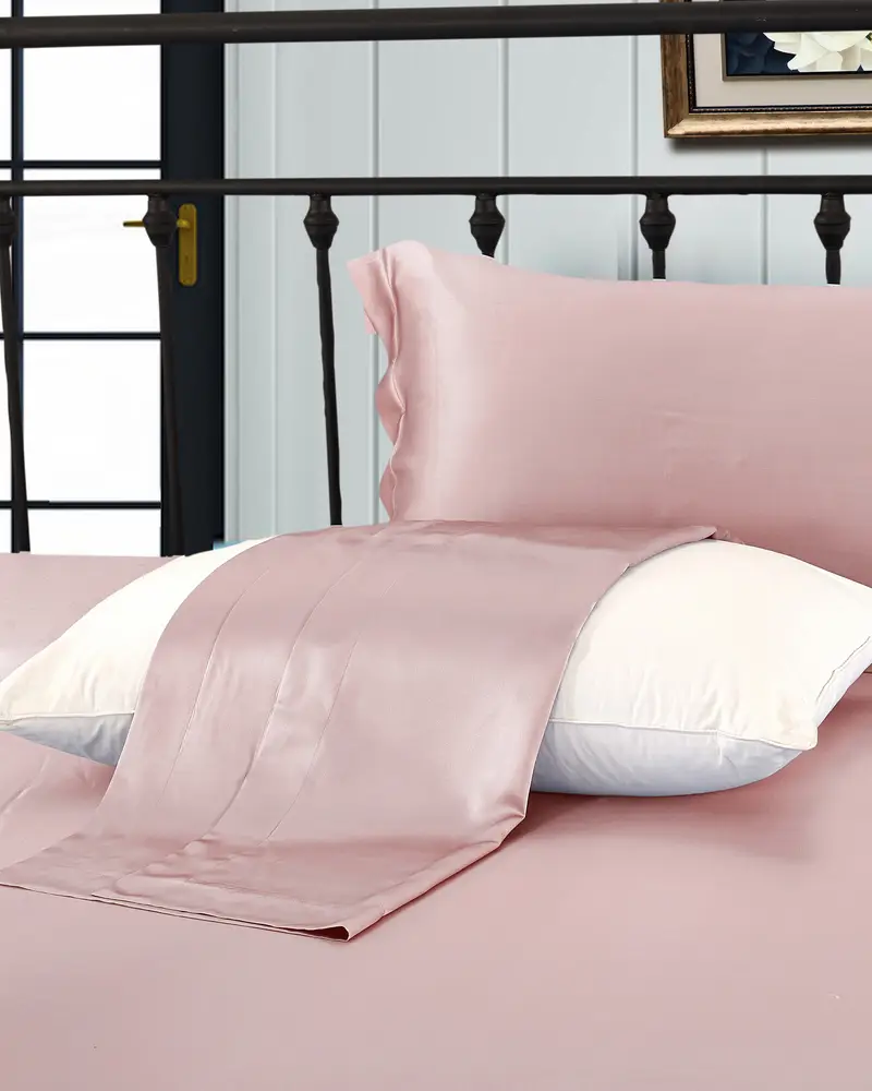 Federe Seta Federa Di Seta Federa Cuscino Seta 25 Momme Italia Rosa Rosato