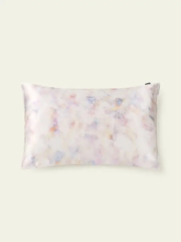 Federe Seta Seta Biologica Certificata Gots Delicato Per La Pelle Acquerello Rosa Viola