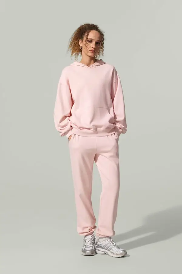 Felpa Douceur Rosa Cipria Morbida e Traspirante in SILKERRY