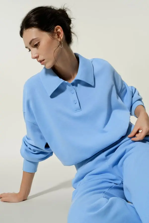 LILYSILK Polo Uomo Blu 3848715