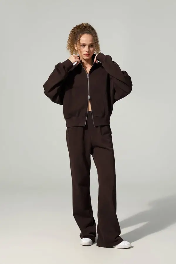 Giacca Zip Heirloom '89 Espresso - Morbida SILKERRY , Traspirante, Collo Alto, Elegante e Versatile