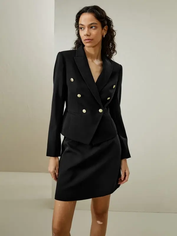 Giacche In Lana Colletto A Lancia 5 Micron Da Woolmark Indispensabile Al Vostro Guardaroba Nero