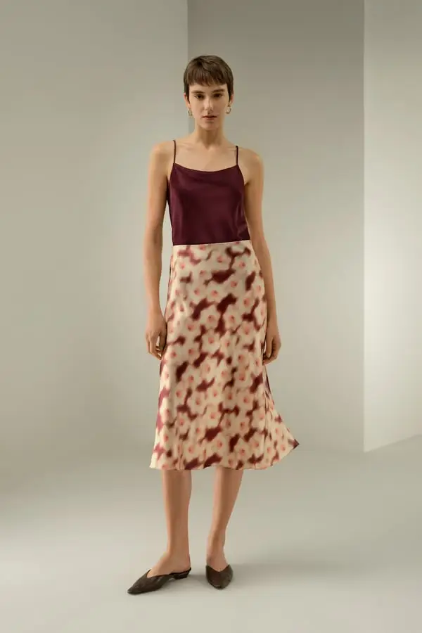 Gonna Midi Floreale Daffodil Dream - Liberty N12, di Narciso Sogno di Narciso