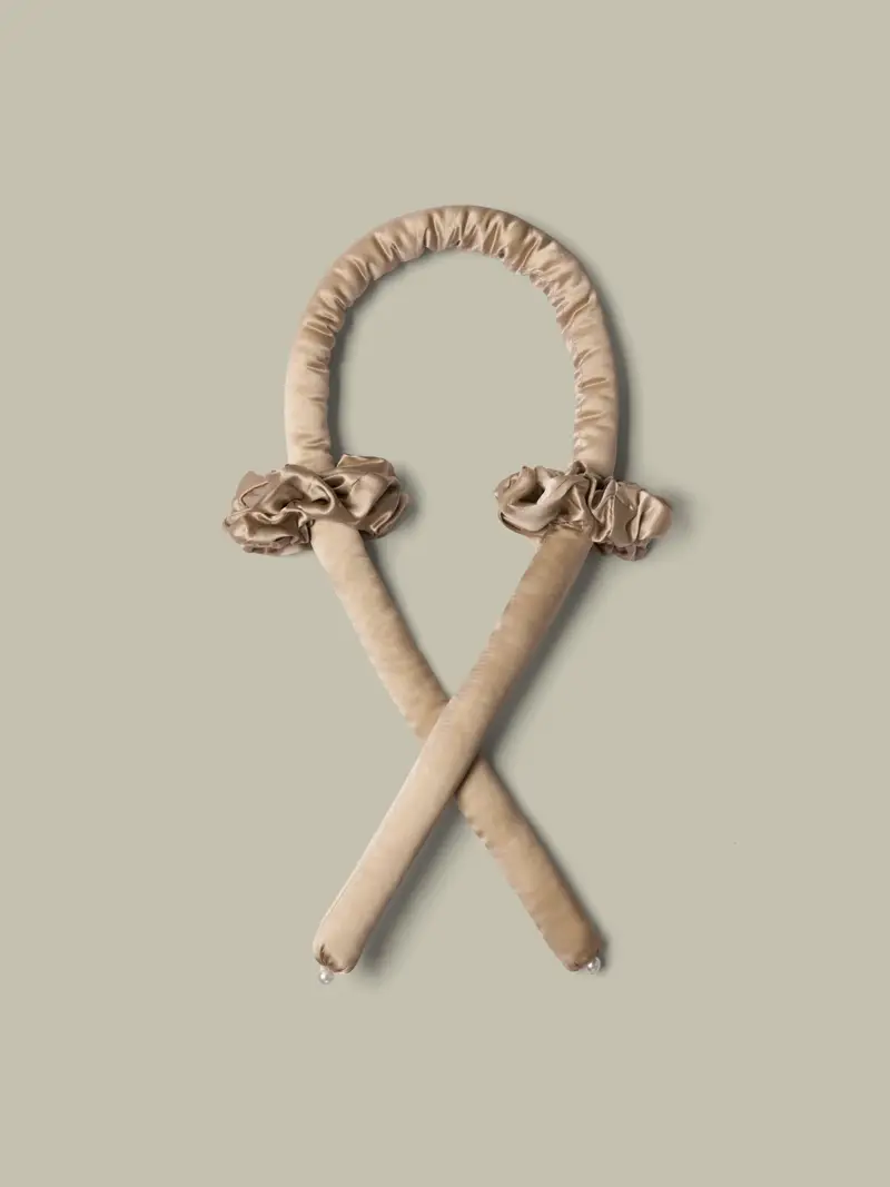 Italia Set Fascia Arricciante In Seta E Elastico Per Capelli Talpa