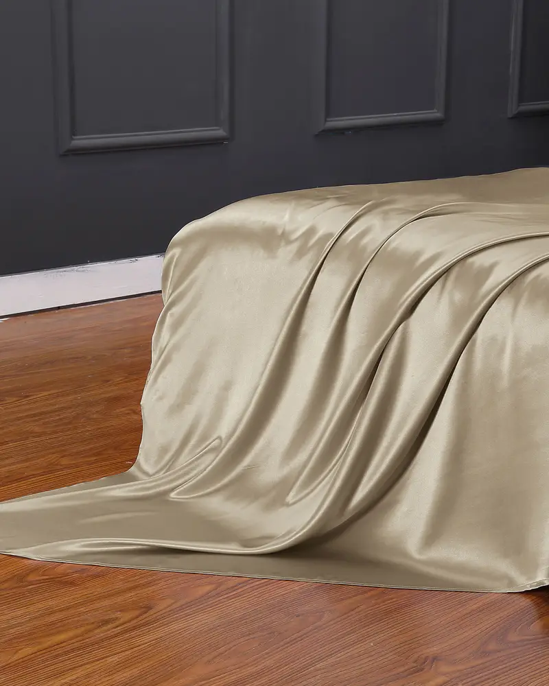 Lenzuola In Seta Talpa Senza Cucitura, Tocco Morbido 100% Seta Pura In Un Sonno Profondo E Rigenerante