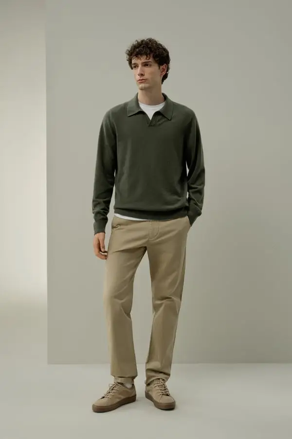 Maglia Cashmere Baby Safari Verde - Morbida ed Elegante