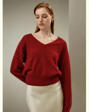 Maglieria Cachemire In Saldo La Vita Stretta Creano Puro Cashmere Stile Moderno E Femminilità Classica Facile Da Abbinare Rosso