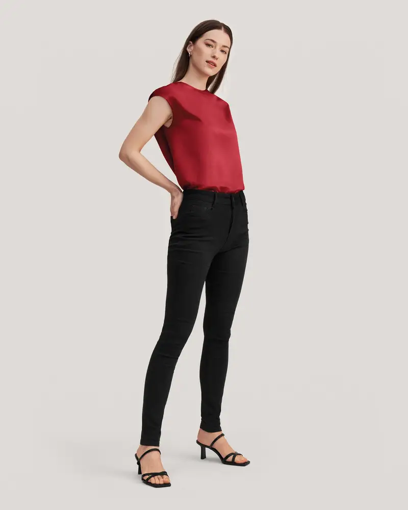 Magliette Seta Donna Girocollo100% Seta Di Gelso 100% Seta Di Gelso Disponibile In Violetto Rosso Petite