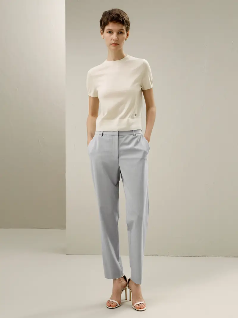 Maglioni Cashmere Camicia In Cashmere Dalla Vestibilità Regolare 100% Cashmere Leggero E Traspirante Ipoallergenico Bianco