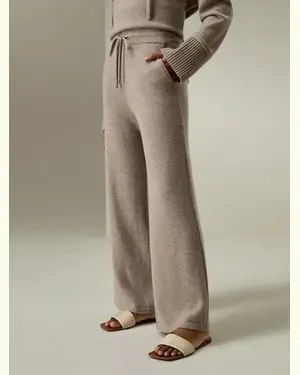 Pantaloni In Lana Donna Pantaloni A Gamba Largalussuosa Miscela Di Lana Lussuosa Miscela Di Lana Casual E Chic Morbida Cammello