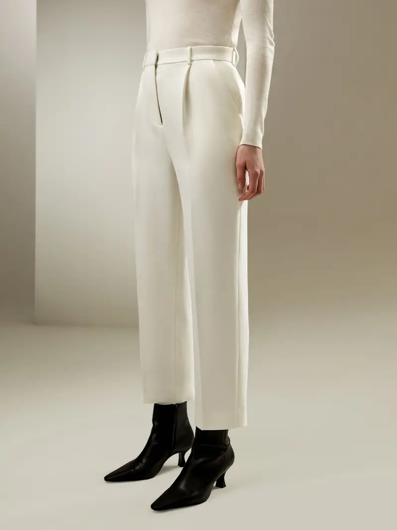 LILYSILK Pantaloni classici Donna Bianco 2924384