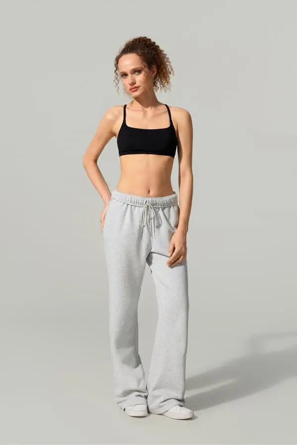 Pantaloni Sportivi Stride Seamflow Donna Grigio Edera - SILKERRY Traspiranti Comodi per Yoga e Relax