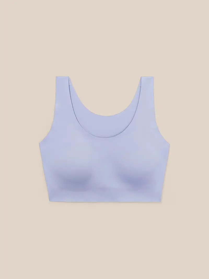 Reggiseno Di Seta Senza Fili Classico Lavanda Chiara