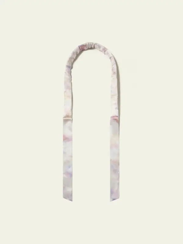 Set Fascia Capelli e Elastica Seta Ricci Rosa Viola, Anti-Crespo, Ricci Senza Calore Acquerello Rosa Viola