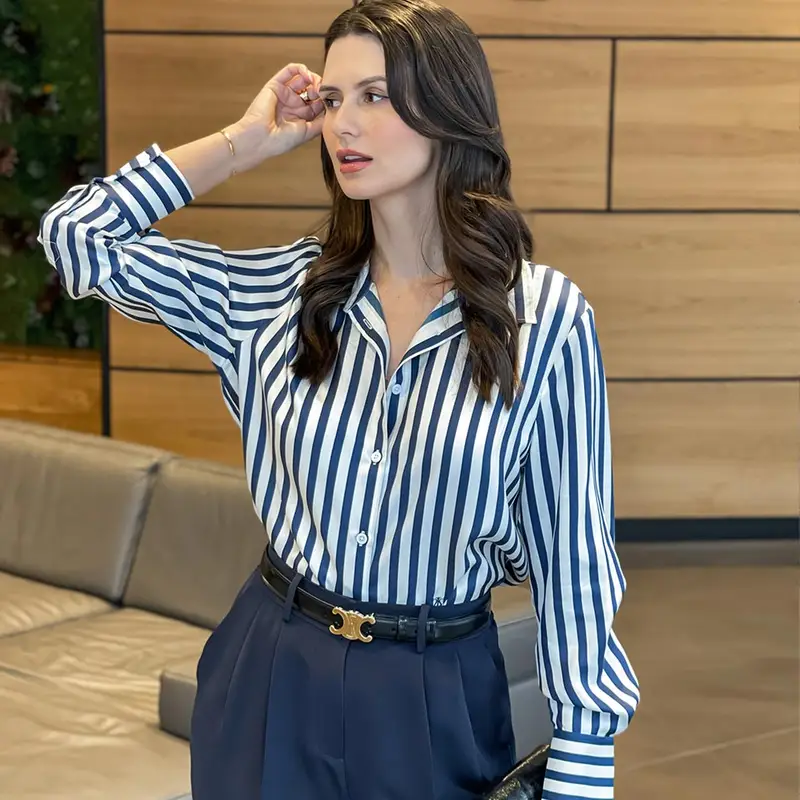 LILYSILK Camicie Donna Blu 2928807