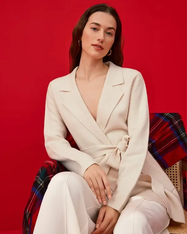 LILYSILK Blazer Crema 3534354