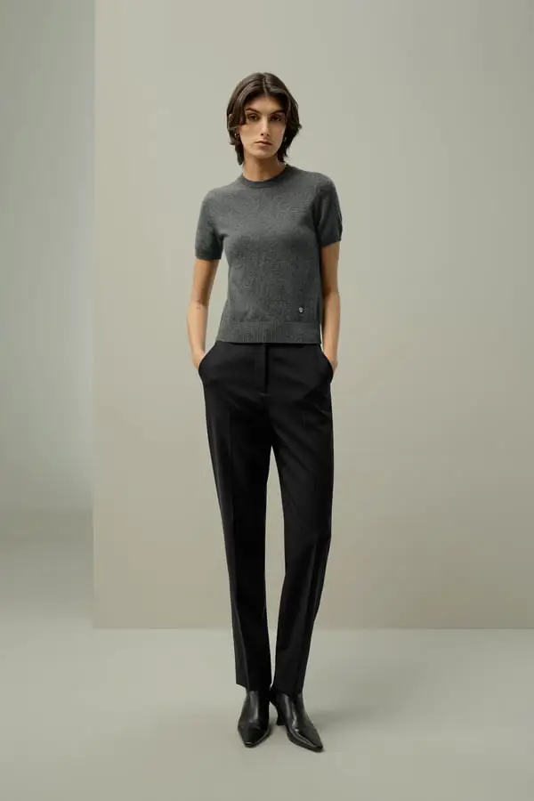 LILYSILK Top Grigio 4223874