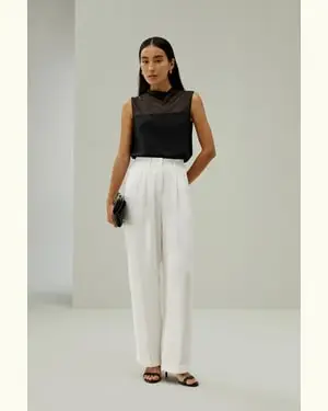 Top In Seta Eleganti Femmina Adatto Per Lavoro Pura Seta Traspirante Superleggero Comodo E Amichevole Nero