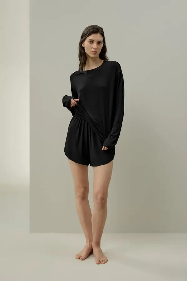 LILYSILK Top Nero 2928214