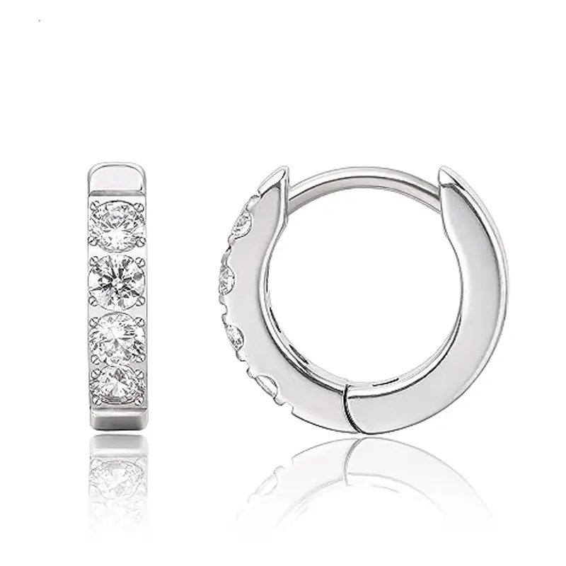 limerencia G23 Orecchini a Cerchio Anallergici per Orecchie Sensibili,Huggie Hoop Orecchini in Titanio 8 mm/10 mm/12