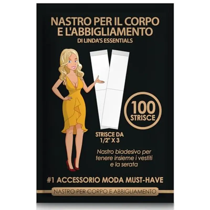 LINDA'S ESSENTIALS Nastro Biadesivo Extra Forte Fashion Tape