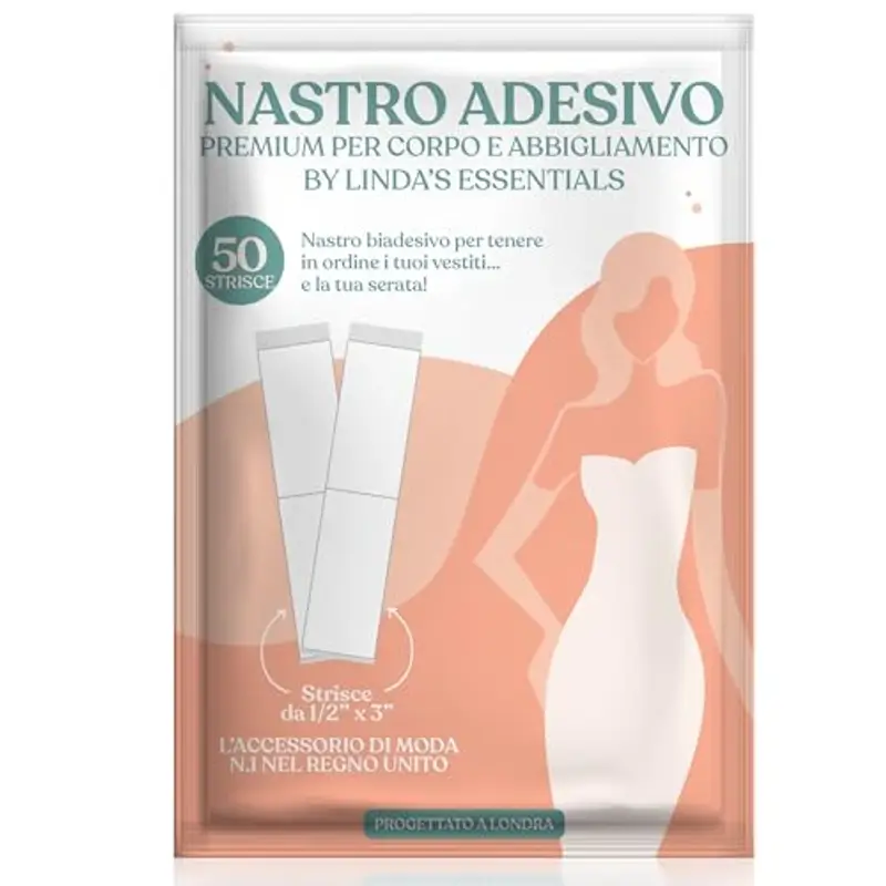 LINDA'S ESSENTIALS Nastro biadesivo Extra forte Fashion Tape (50pz)