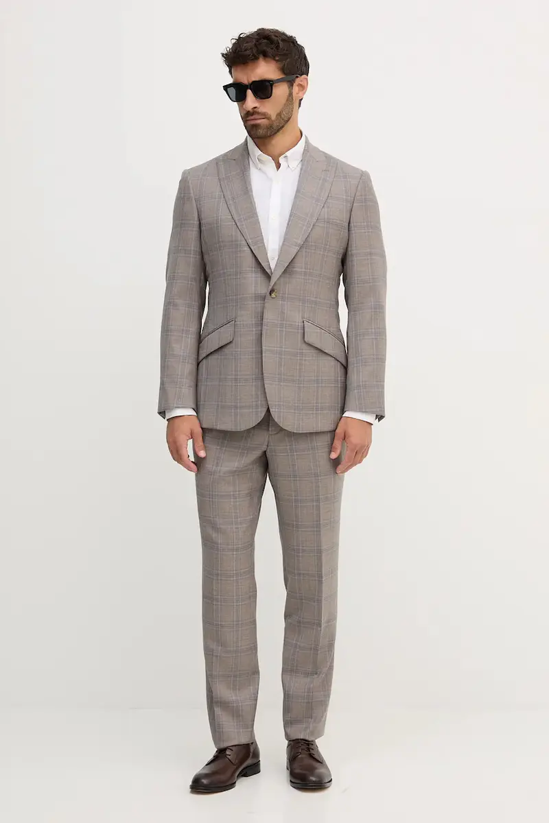 camicia di lino uomo colore verde 30.220276 Bianco miniatura 2