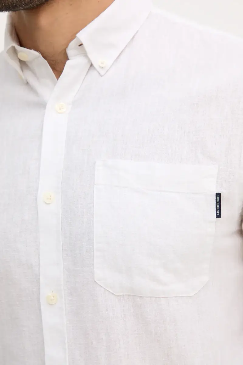 camicia di lino uomo colore verde 30.220276 Bianco miniatura 5