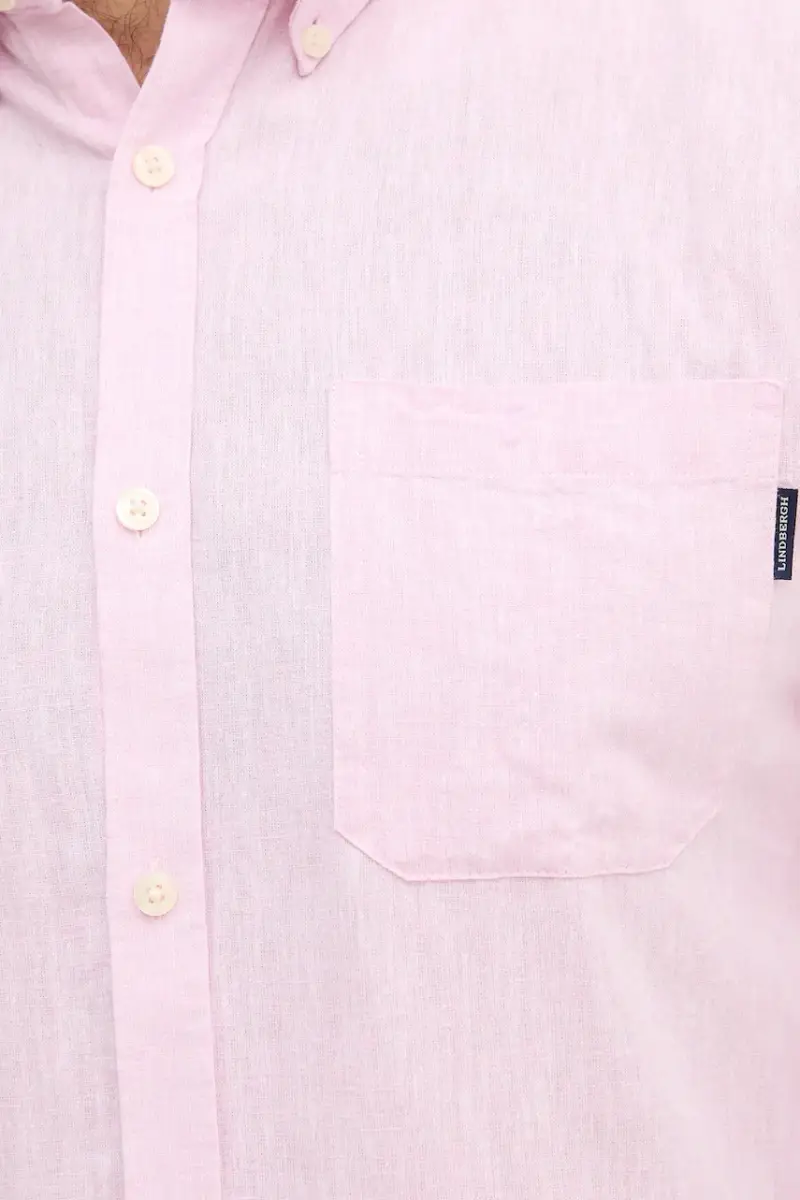 camicia di lino uomo colore verde 30.220276 Rosa miniatura 5