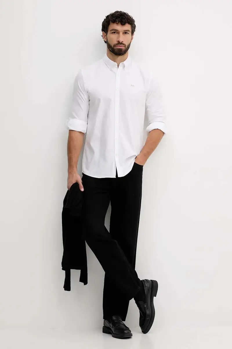 camicia in cotone uomo colore bianco 30.225020 miniatura 2