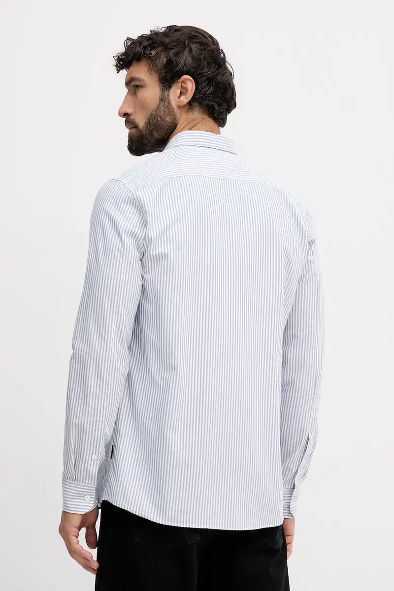 camicia in cotone uomo colore blu 30.225020 miniatura 3