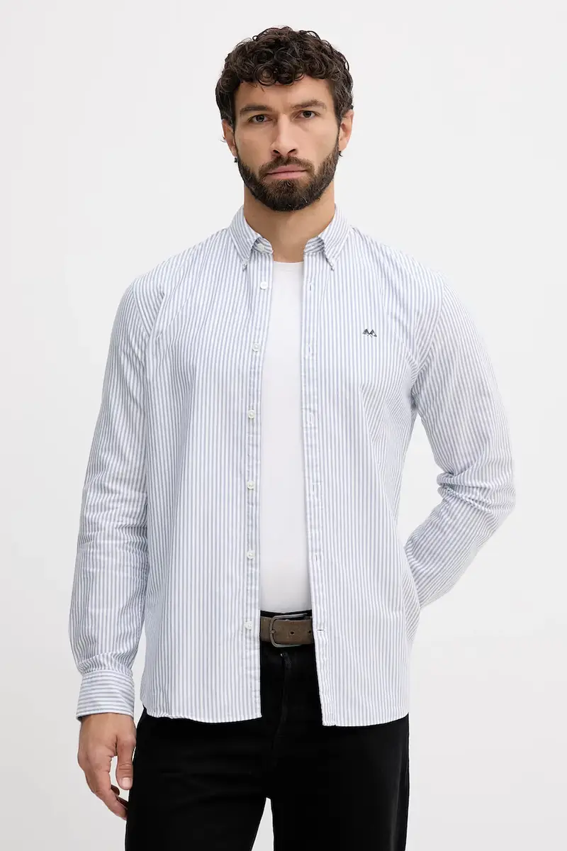 camicia in cotone uomo colore blu 30.225020