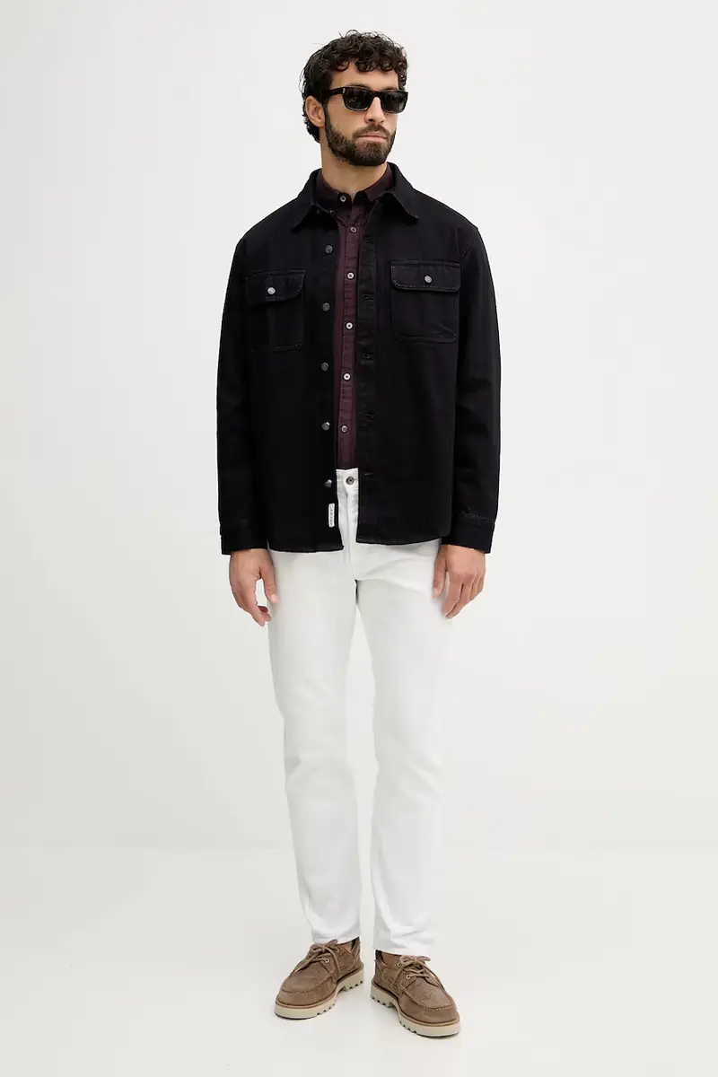 camicia in cotone uomo colore granata 30.225020 miniatura 2