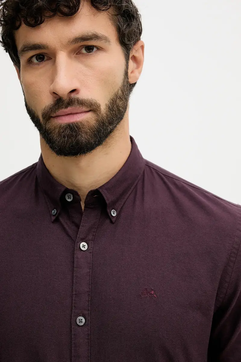 camicia in cotone uomo colore granata 30.225020 miniatura 4