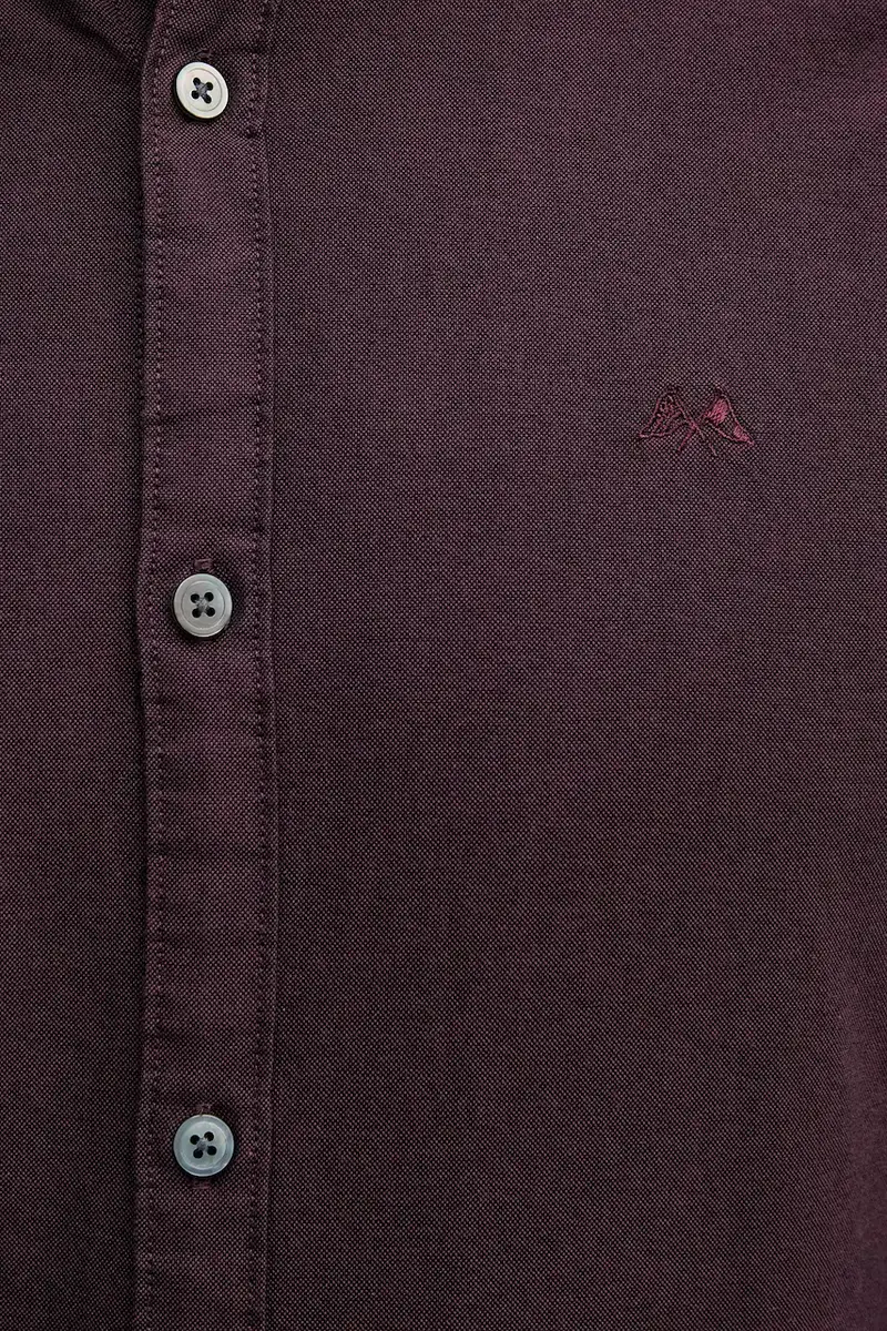 camicia in cotone uomo colore granata 30.225020 miniatura 5