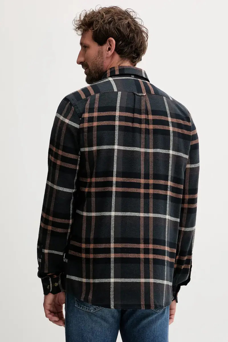 camicia in cotone uomo colore nero 30-203792 miniatura 3