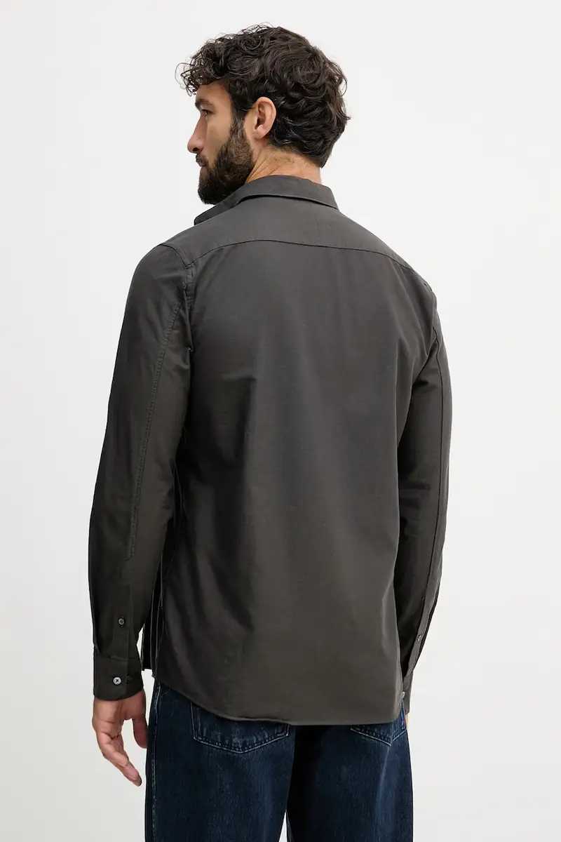 camicia in cotone uomo colore verde 30.225020 miniatura 3