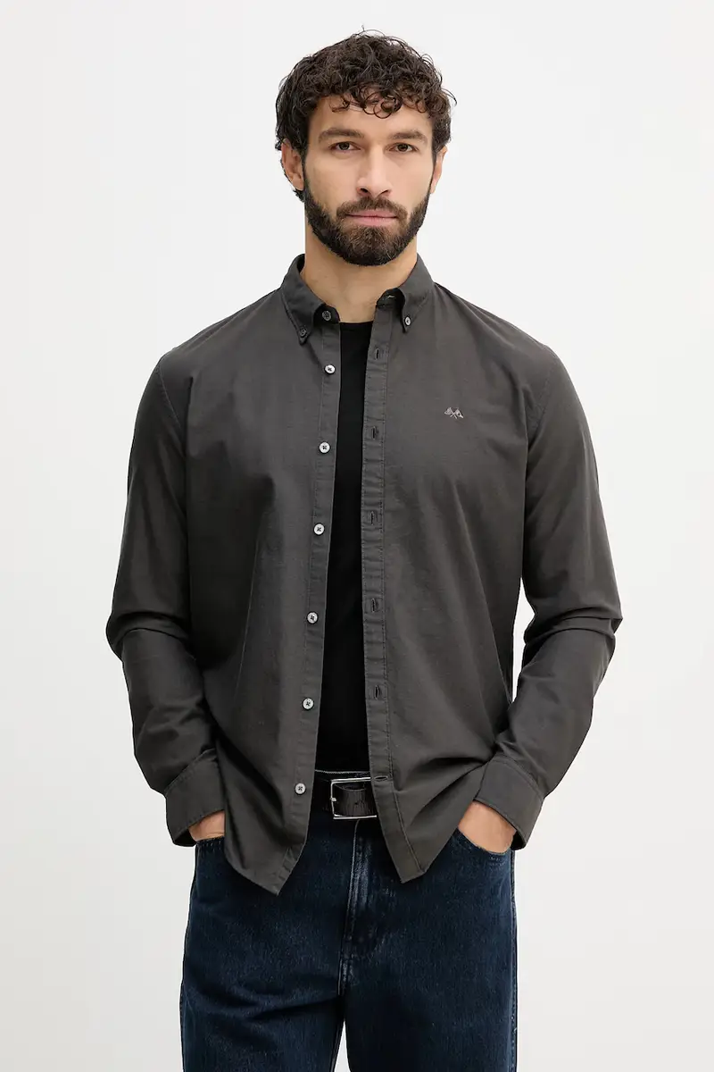 camicia in cotone uomo colore verde 30.225020