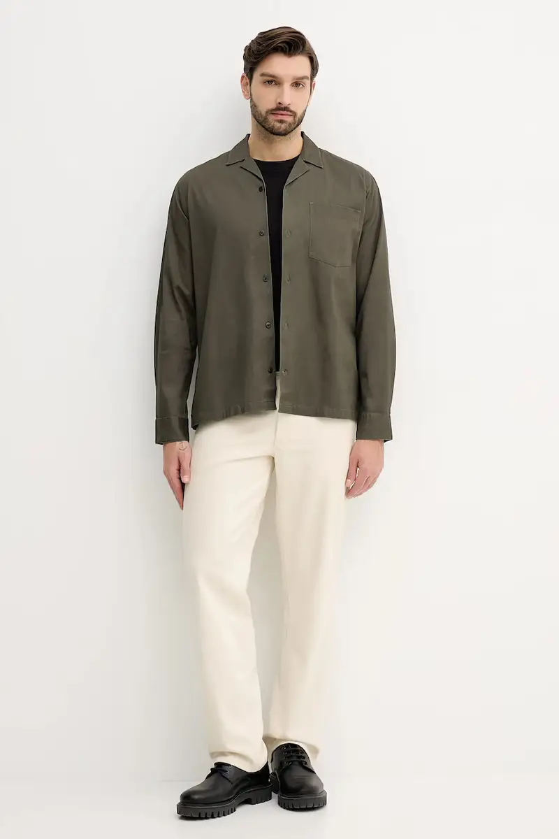 camicia uomo colore verde 30.225070 miniatura 2