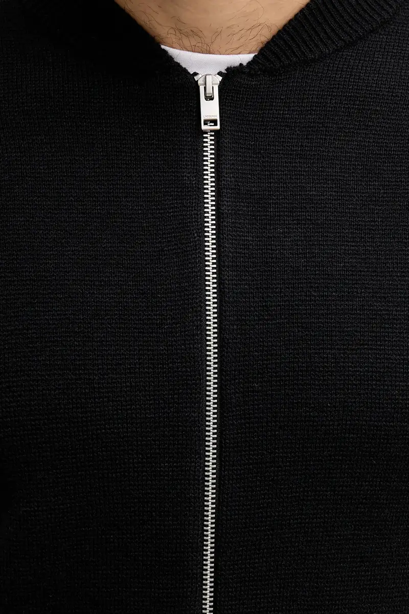 cardigan con lana colore nero 30.825045 miniatura 5