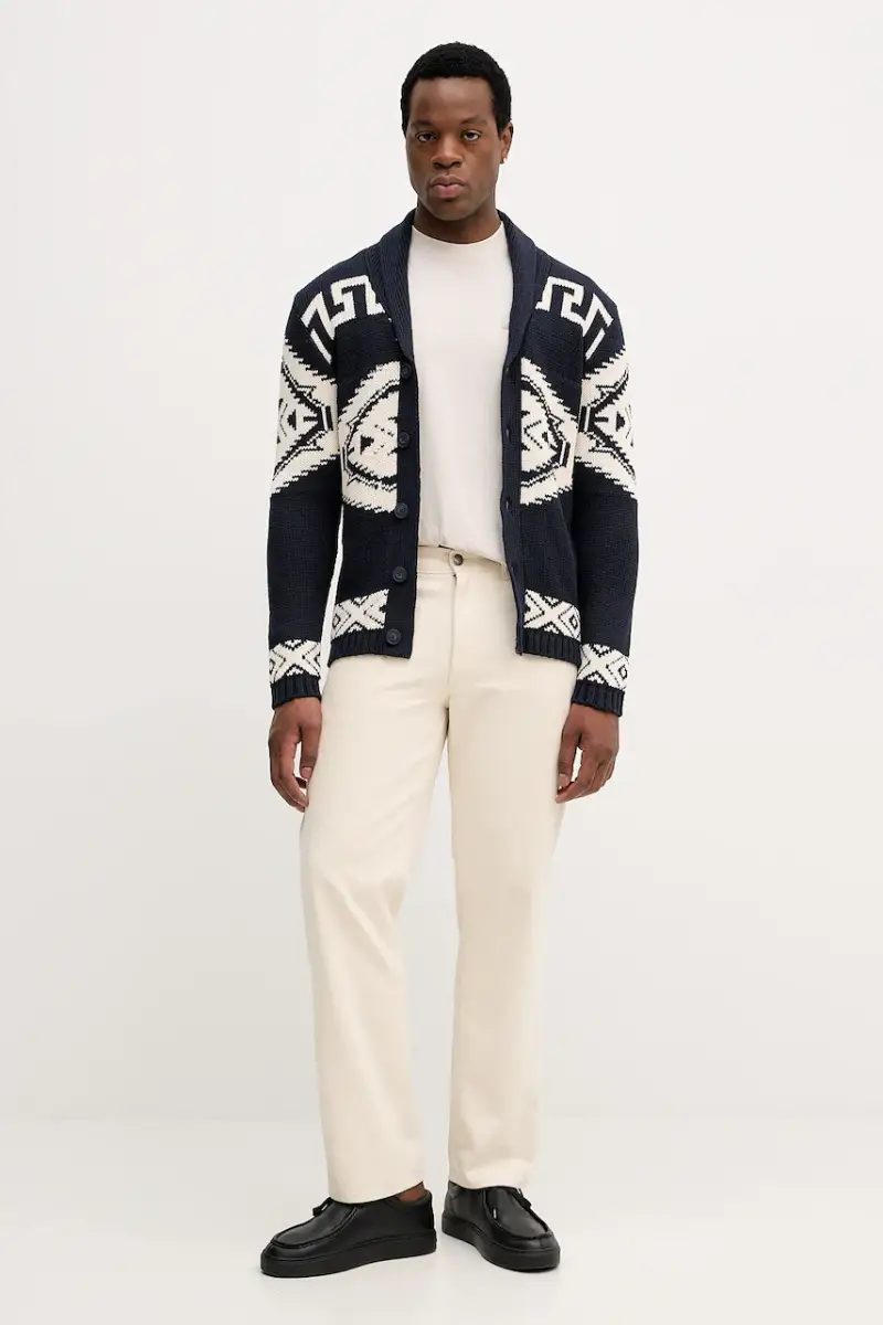 Lindbergh Cardigan Uomo Blu 3918850 miniatura 2