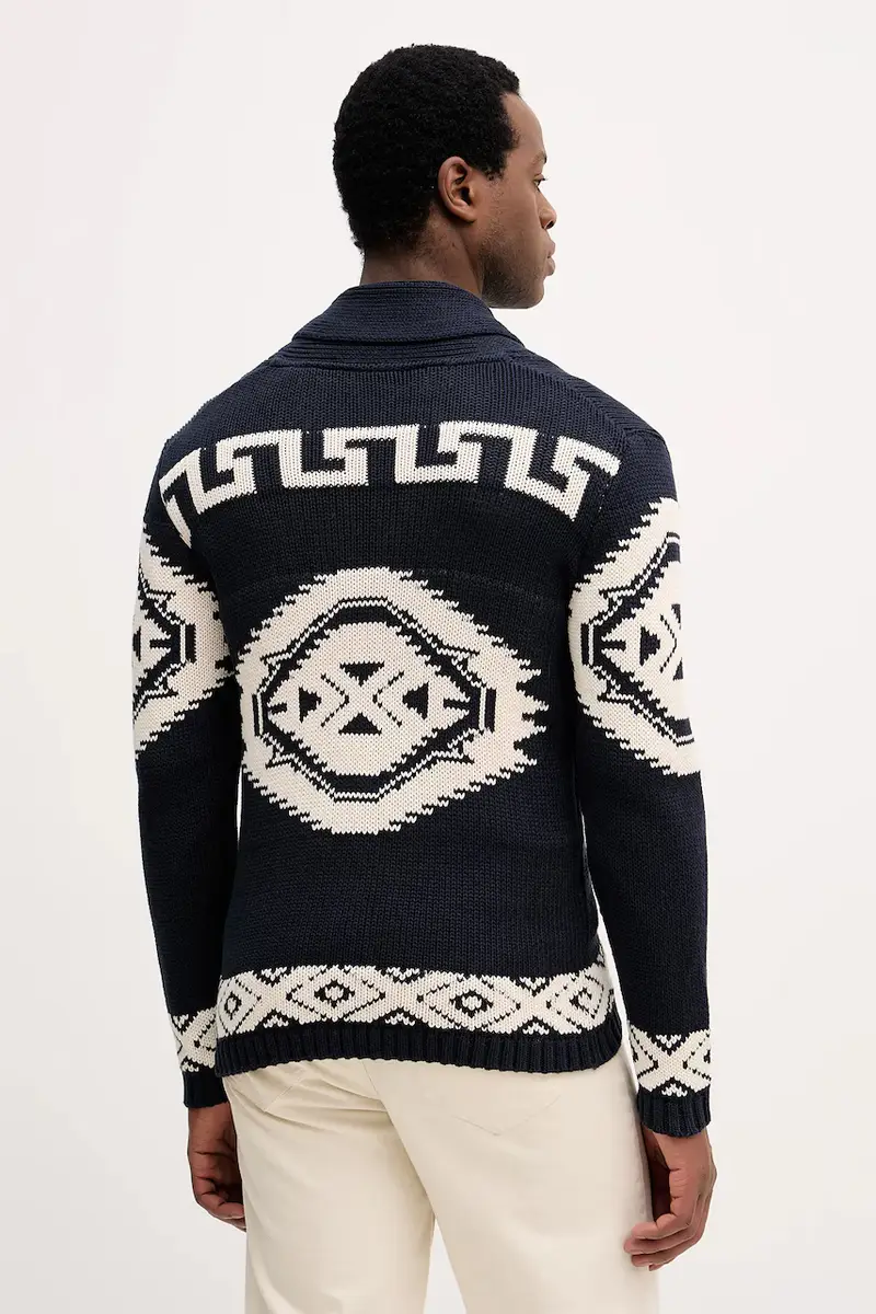 Lindbergh Cardigan Uomo Blu 3918850 miniatura 3