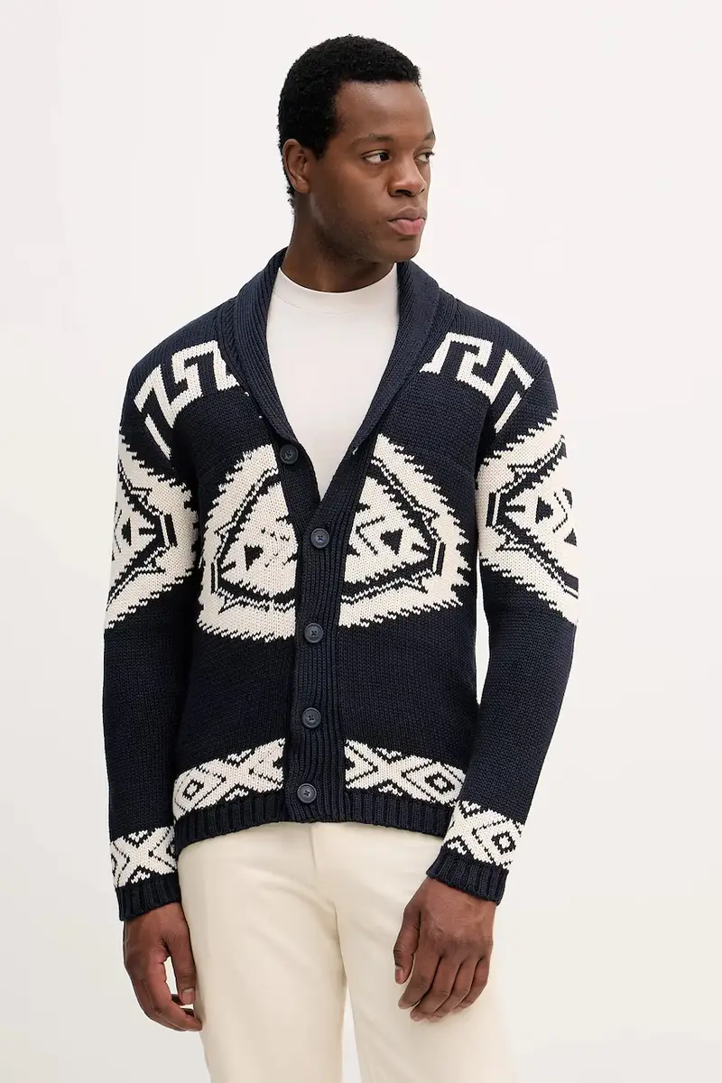 Lindbergh Cardigan Uomo Blu 3918850