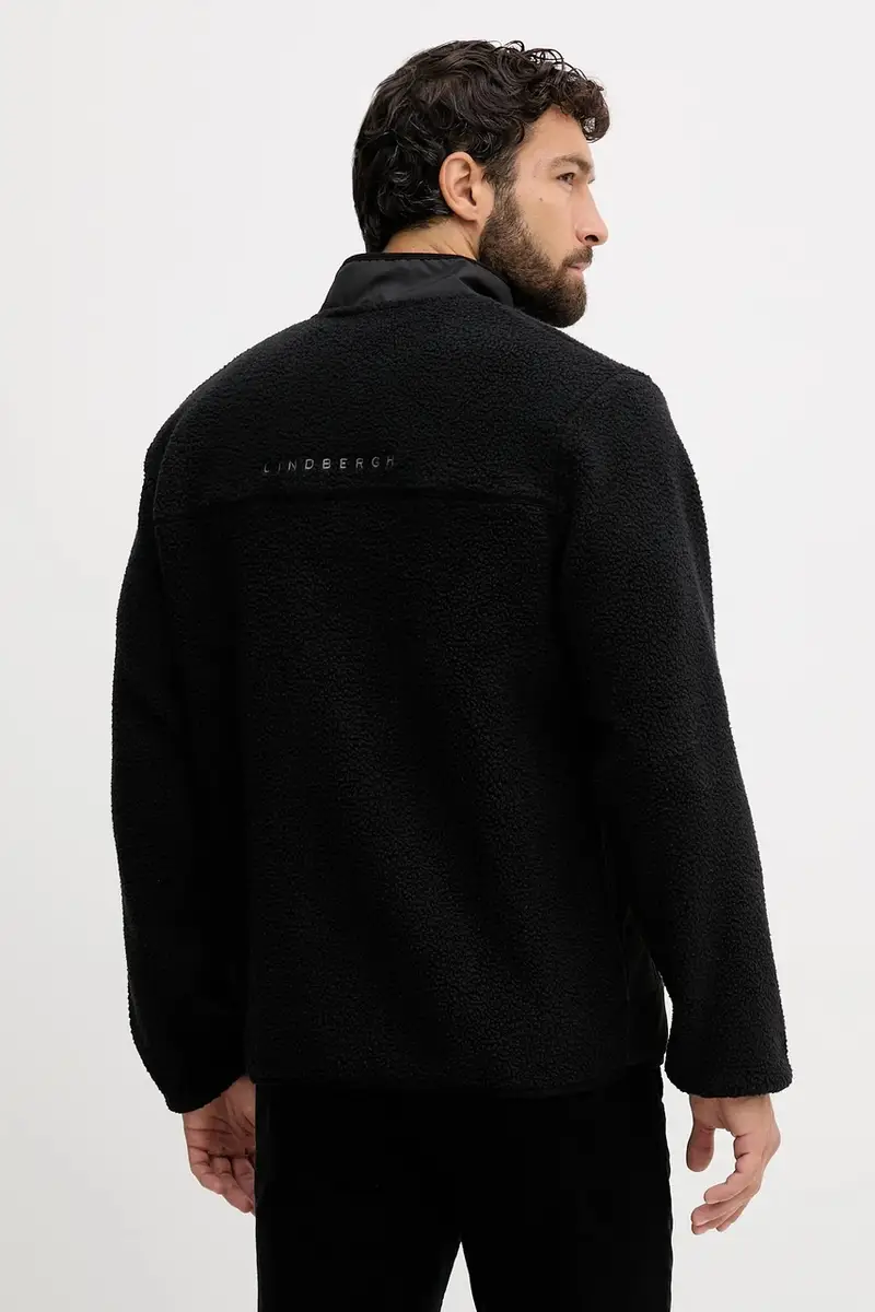 felpa in pile uomo colore nero 30-300092A miniatura 3