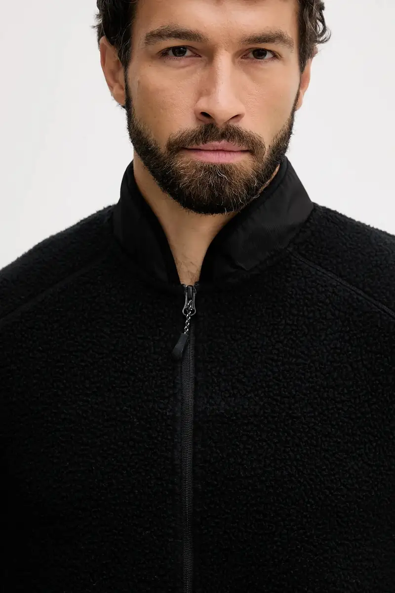 felpa in pile uomo colore nero 30-300092A miniatura 4