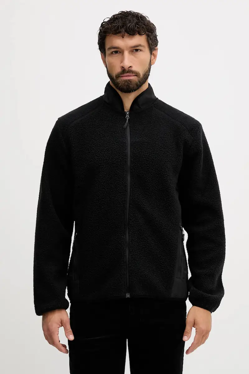 felpa in pile uomo colore nero 30-300092A